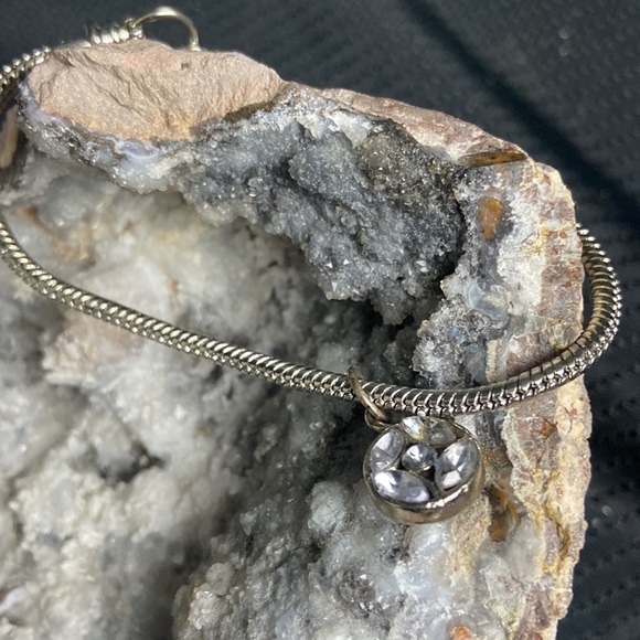 Silver with Rhinestone Accent Bracelet ๐๐ - Picture 4 of 4